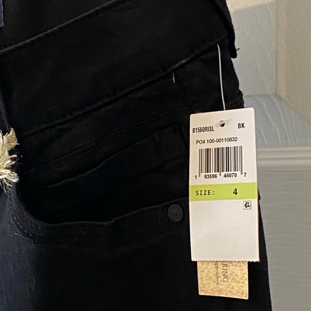 Women’s Democracy Ab Solution Patriot Black Straight Leg Jeans NWT size 4 - Picture 13 of 15